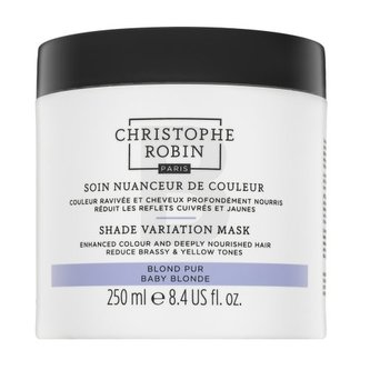 Vlasová kosmetika  v naší nabídce nese jména těch nejslavnějších kadeřnických značek. Masky na vlasy značky Christophe Robin z kolekce  byly vytvořeny pro blond vlasy speciálně pro ženy. Tento kadeřnický zázrak má objem 250 ml.