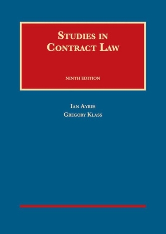 Studies in Contract Law Studies in Contract Law