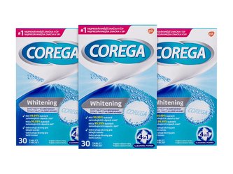 Corega Tabs Čisticí tablety a roztoky Whitening 1 balení Trio unisex