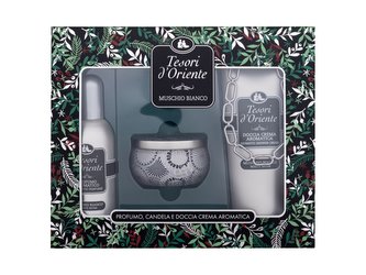 Tesori d´Oriente Muschio Bianco parfémovaná voda 100 ml + sprchový gel 250 ml + svíčka 109 g