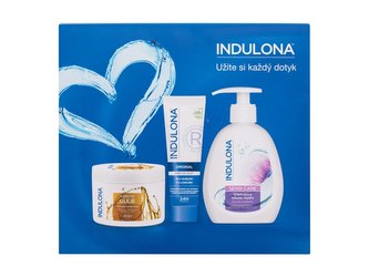 INDULONA Rare Oils tělový krém Rare Oils Nourishing Body Cream 250 ml + tekuté mýdlo Sensi Care 300 ml + krém na ruce Original 75 ml