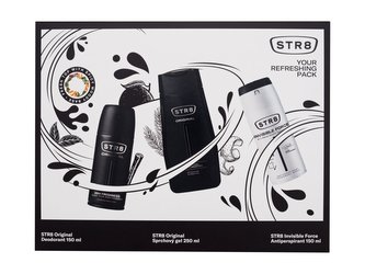 STR8 Original deodorant 150 ml + sprchový gel 250 ml + antiperspirant Invisible Force 150 ml