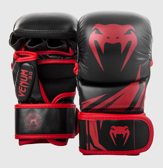 MMA rukavice Venum Challenger 3.0 Sparring černo-červená S