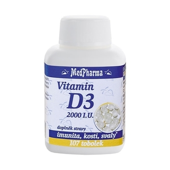 MedPharma Vitamin D3 2000 I.U., 107 tobolek