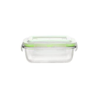 SKLENĚNÁ NÁDOBA NA POTRAVINY FRIGO OBDÉLNÍKOVÁ 370ML