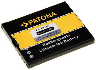 Aku Nokia BL-5F 1100mAh 3,7V Li-Ion
