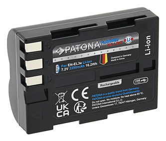 Aku Nikon EN-EL3E 2250mAh Li-Ion Platinum USB-C nabíjení Aku Nikon EN-EL3E 2250mAh Li-Ion Platinum USB-C nabíjení