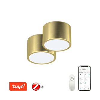 Immax NEO sada 2x RONDATE Smart stropní svítidlo 15cm 12W zlaté Zigbee 3.0 +DO Immax NEO sada 2x RONDATE Smart stropní svítidlo 15cm 12W zlaté Zigbee 3.0 +DO