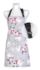 Kuchyňská bavlněná zástěra RUDOLPHINO šedá, Essex, 100% bavlna