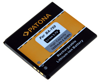 Aku Sony Ericsson BA750 1600mAh 3,7V Li-Ion LT15i/LT18i
