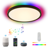 Immax NEO LITE TUDO Smart stropní svítidlo RGB podsvícení 40cm 50W Tuya WiFi Beacon černá