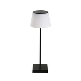 Venkovní solární LED stolní lampička Immax BONITO, černá, 4W, 200lm, CCT, stmívatelná