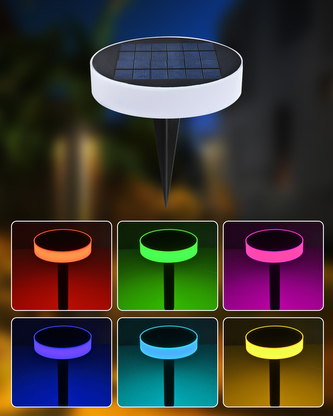Immax NEO LITE smart solární svítidlo ROUND, RGB, IP65, BT, TUYA,1W