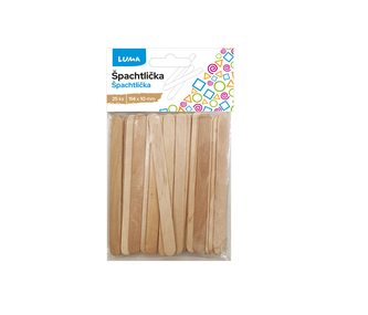 Špachtlička malá natur, 25ks LUMA