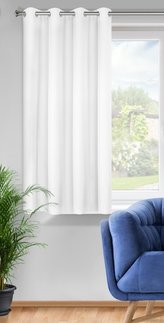 Dekorační krátký závěs s kroužky NIKY bílá 140x175 cm (cena za 1 kus) MyBestHome