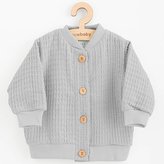Kojenecký mušelínový kabátek New Baby Comfort clothes šedá - velikost 86 (12-18m)