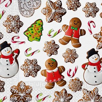 UBROUSKY VÁNOČNÍ PERNÍČKY 3VRSTVÉ 33X33CM