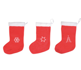 Punčocha plyšová mikulášská 40cm