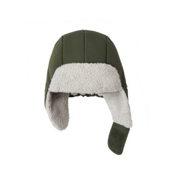 LEOKID Zimní čepice Color Block Green Scape vel. 4 - 6 let (vel. 52)