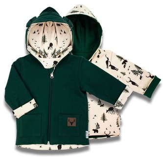 Oboustranná kojenecká mikina s kapucí Nicol Bambi - velikost 80 (9-12m) Oboustranná kojenecká mikina s kapucí Nicol Bambi - velikost 80 (9-12m)