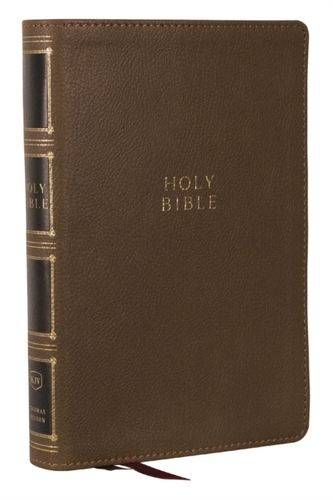 KJV Holy Bible: Compact Bible with 43,000 Center-Column Cross References, Brown Leathersoft (Red Letter, Comfort Print,