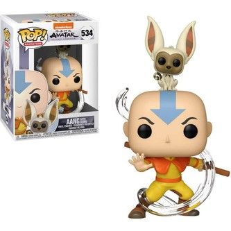 Funko POP! #534 Animation: Avatar The Last Airbender - Aang w/ Momo