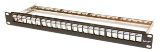 19" modulární patch panel LEXI-Net 24port, černý