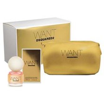 Dsquared2 Want Dárková sada Parfémová voda 50 ml a kosmetická taška Dsquared2 Want Dárková sada Parfémová voda 50 ml a kosmetická taška