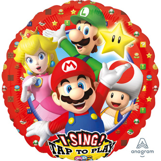 Foliový zpívající balonek Super Mario 71 cm