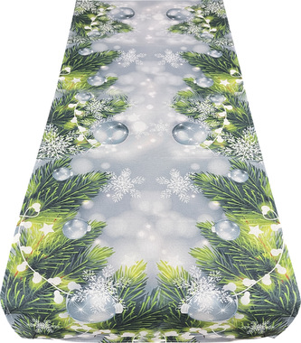 Vánoční ubrus - běhoun na stůl GREEN LIGHT 40x140 cm Mybesthome