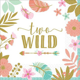 Papírové ubrousky 2nd Boho Birthday 16 ks