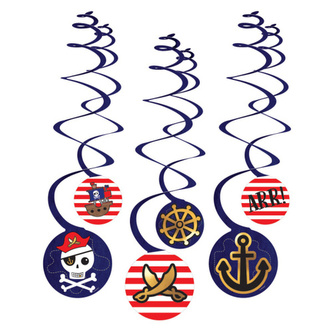 Závěsné spirály Pirates 6 ks