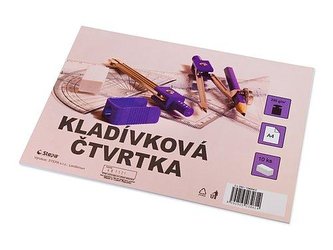 Kladívková čtvrtka A4/10/250g - bílá
