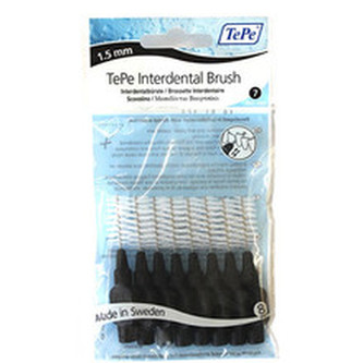 Tepe Interdental Brush Normal ( 1,5 mm černý 8 ks ) - Mezizubní kartáčky pro ženy