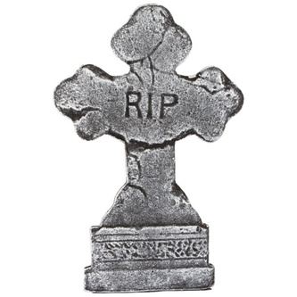 Halloweenská dekorace Náhrobek - Kříž RIP 31 cm