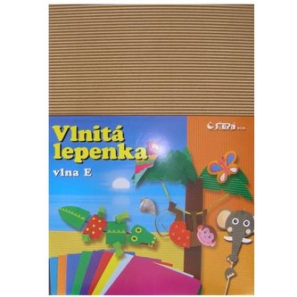 Lepenka E-Welle 260g 34,5 x 24,5cm rovná-natur 10 listů