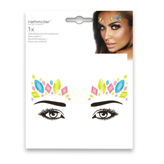 Nalepovací kamínky na obličej - modré