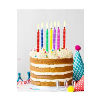 Dortové svíčky - PASTELKY 8 cm