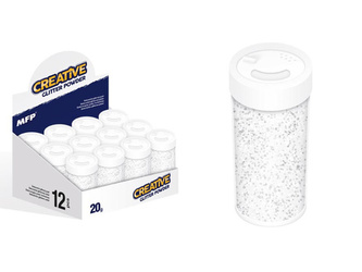 Glitrový pudr - bílý 20 g