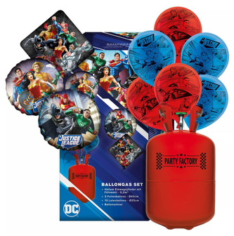 Sada helium a balónky - Liga Spravedlnosti
