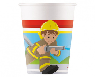 EKO Papírové kelímky Hasič 8 ks