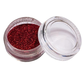 Třpytky pro dočasné tetování - 10g - červené