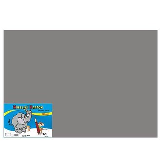 Kreslicí karton barevný A1/10/180g - šedý