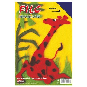 Dekorační filc (barevná plsť) 20x30cm - tmavě modrý  10ks/bal