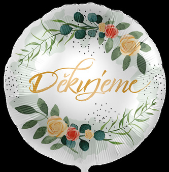 Foliový balonek Děkujeme CZ - 43cm