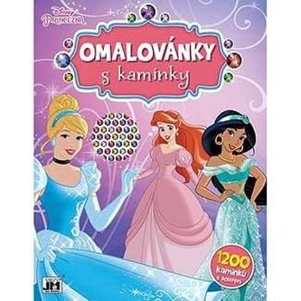 Omalovánky s kamínky Disney Princezny