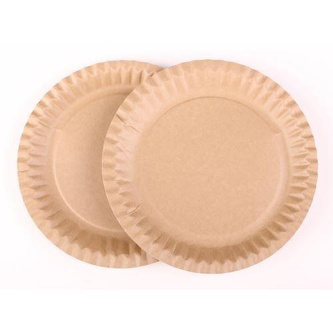 Papírový talíř Kraft 18 cm - 100 ks