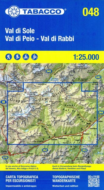Val di Peio - Val die Rabbi - Val di Sole 1:25 000