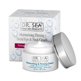 Dr. Sea Moisturizing Firming Facial, Eye & Neck Cream Pomegranate & Ginger SPF - Hydratační, zpevňující krém 50 ml pro ženy