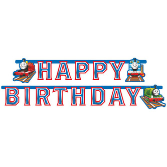 Narozeninový nápis Mašinka Tomáš - Happy Birthday 184 x 15 cm